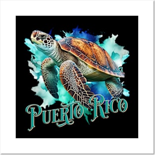 CAGUAMA. Puerto Rico Sea Turtle. Posters and Art